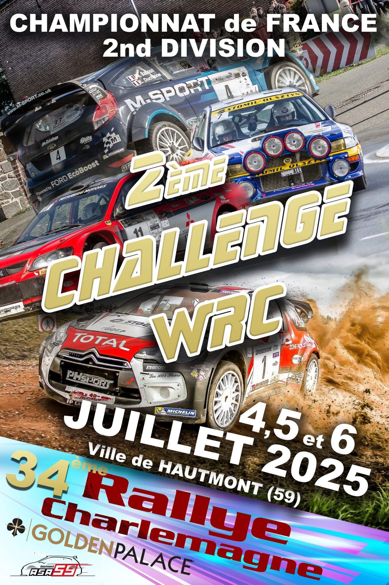 Calendrier 2025 Rallye Cup VHRS